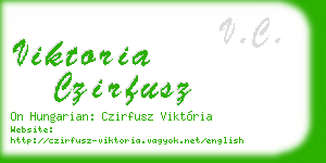 viktoria czirfusz business card