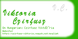 viktoria czirfusz business card